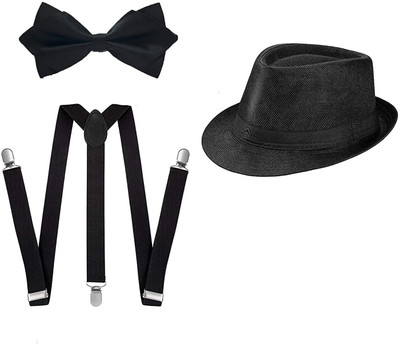 ACCERY Y- Back Suspenders for Men(Black)