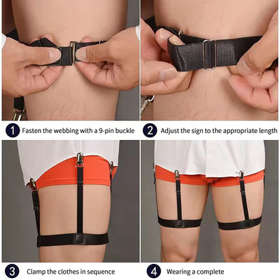 greyfab X- Back Suspenders for Men(Black)