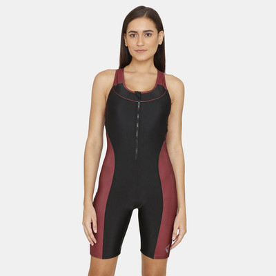 Zelocity by Zivame Solid Women Swimsuit