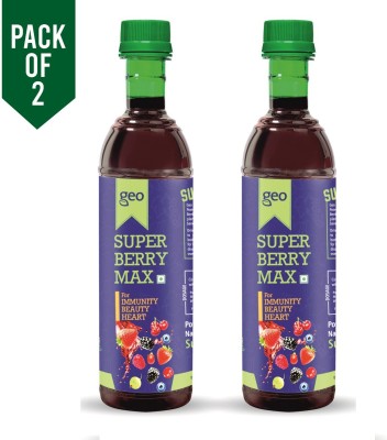 GEO Natural Super Berry Max Juice Concentrate For Immunity Booster Mixed Fruit(1000 ml, Pack of 2)