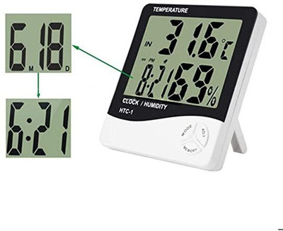 VARIYAENTERPRISE28 Digital Black, White Clock