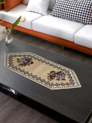 Dakshya Industries Beige 91 cm Table Runner(Cotton)