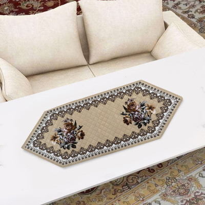 Dakshya Industries Beige 91 cm Table Runner(Cotton)