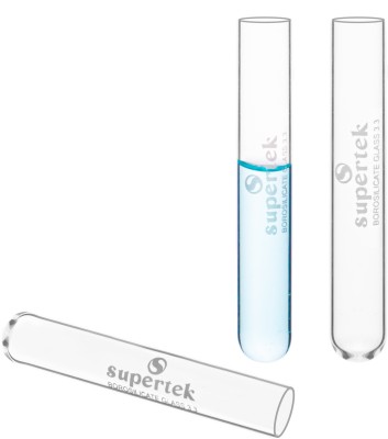 Supertek 15 ml Plain Borosilicate Glass Test Tube(15 cm 300 K Pack of 100)