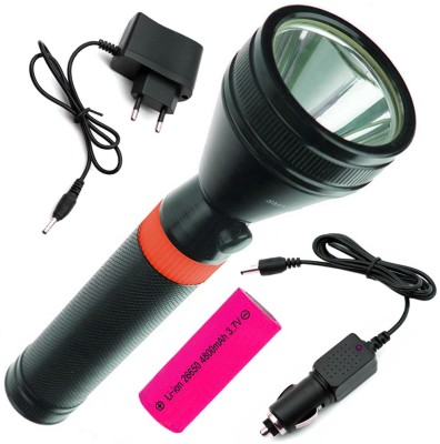 GALLAXY Ultra Bright Kisan Torch Search Light Torch 5 hrs Torch Emergency Light(Black)