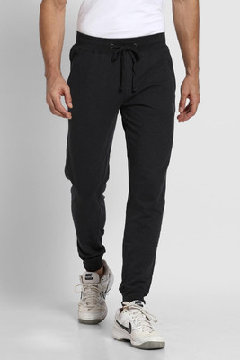VAN HEUSEN Athleisure Smart Tech And Easy Stain Release Solid Men Black Track Pants