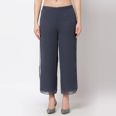 Office & you Regular Fit Women Blue Trousers