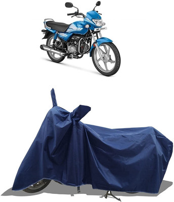 AASHTIK MART Two Wheeler Cover for Hero(HF, Blue)
