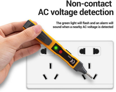 uptoak AC/DC Voltage Detector Electric Non-contact Continuity Battery Test Pencil Digital Voltage Tester