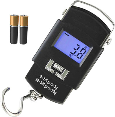 Glancing Digital Luggage Weight Machine- Hanging Luggage Fishing Portable 297/UGam Weighing Scale(Black)