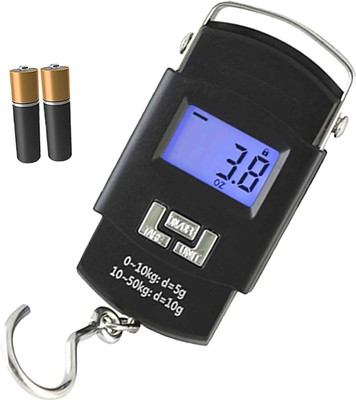QNOVE Portable Digital Luggage Scale With Metal Hook C587QA Weighing Scale(Black)