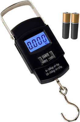QNOVE 50 Kg Weighing Scale With Big Size Electric Kata With Metal Hook C696QA Weighing Scale(Black)