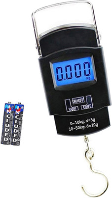 Glancing Digital Weight Machine For Luggage- digital hand weight machine 400/UGam Weighing Scale(Black)