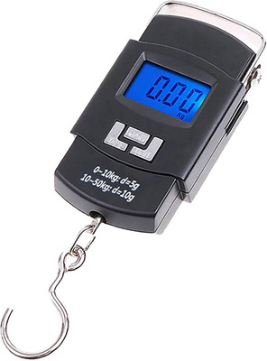 QNOVE 10G-50Kg Digital Weight Machine For Luggage/Fishing C1086QA Weighing Scale(Black)