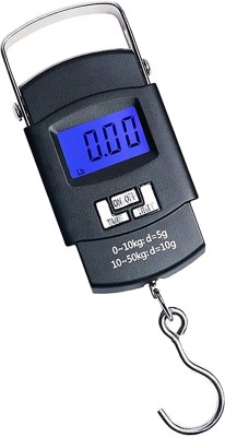 QNOVE 10G-50Kg Digital Hanging Luggage Fishing Portable Weight Scale C516QA Weighing Scale(Black)