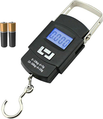 QNOVE 50 Kg Weighing Scale With Big Size Electric Kata With Metal Hook C585QA Weighing Scale(Black)