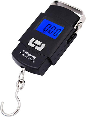 Glancing Digital Hand Weight Machine- digital weighing machine for luggage 299/UGam Weighing Scale(Black)