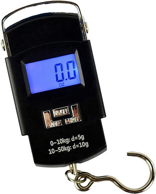 QNOVE 50Kg Portable Hanging Luggage Weight Machine C983QA Weighing Scale(Black)