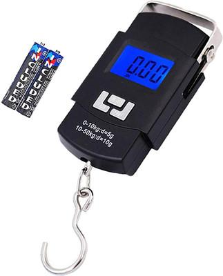QNOVE Weighing Scale Digital Portable Hook Type 50Kg C741QA Weighing Scale(Black)