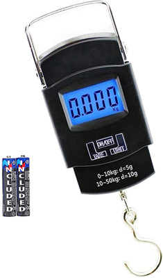 Glancing Portable Hanging Weight Machine- luggage bag weight machine 137/UGam Weighing Scale(Black)