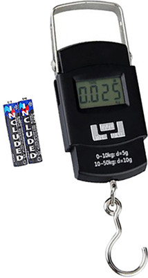 QNOVE 50Kg Portable Hanging Luggage Weight Machine C740QA Weighing Scale(Black)