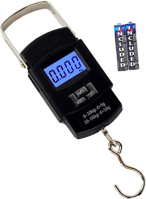 QNOVE Portable Digital Luggage Scale With Metal Hook C677QA Weighing Scale(Black)