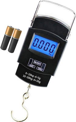 Glancing Digital Hand Weight Machine- luggage hanging weight machine 77/UGam Weighing Scale(Black)
