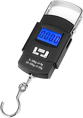 Glancing Hanging Weight Machine- electronic luggage weight machine 381/UGam Weighing Scale(Black)