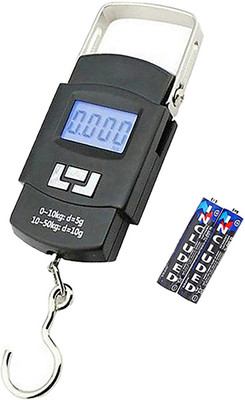 QNOVE 50 Kg Hook Type Digital Led Screen Portable C492QA Weighing Scale(Black)