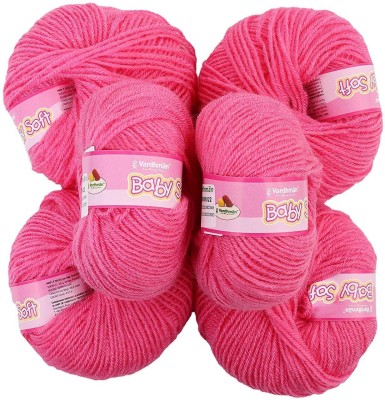 JEFFY Vardhman Original 4ply Acrylic Knitting Wool/Yarn Baby Soft Wool (Pack of 6)