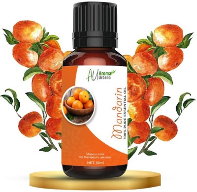 AU AROMA URBANO Natural and Undiluted Therapeutic Grade Mandarin Essential Oils for Skin Hair(15 ml)