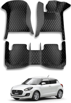 MATIES Leatherite 7D Mat For  Maruti Suzuki Swift(Black)