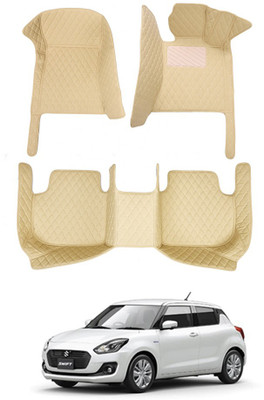 MATIES Leatherite 7D Mat For  Maruti Suzuki Swift(Beige)