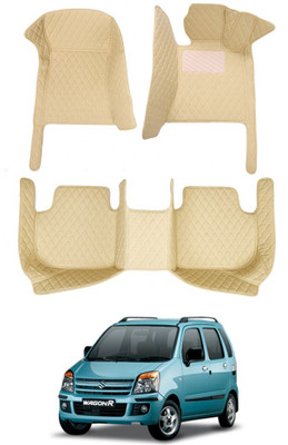 MATIES Leatherite 7D Mat For  Maruti Suzuki WagonR(Beige)