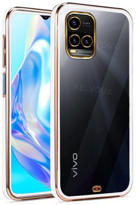 AelVouX Back Cover for VIvo Y33s, Vivo Y21 2021(White, Transparent, Shock Proof, Silicon, Pack of: 1)