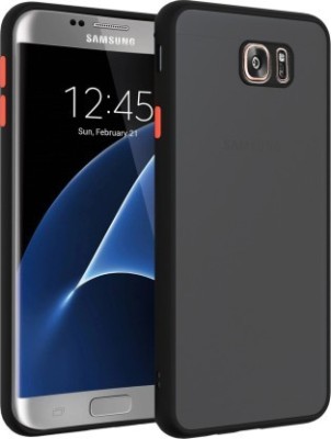 Binzokase Back Cover for Samsung Galaxy S7 Edge(Black, Camera Bump Protector, Pack of: 1)