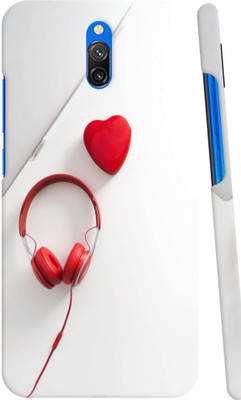 GS PANDA COLLECTIONS Back Cover for REDMI 8A DUAL(White, Red, Pack of: 1)