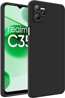NewSelect Back Cover for REALME C35 5G(Black, Grip Case, Pack of: 1)
