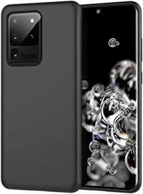 VISHZONE Back Cover for Samsung Galaxy S20 Ultra 5G(Black, Grip Case, Silicon, Pack of: 1)