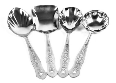 KKR ENT Royal Stainless Steel Serving Spoon Set(Pack of 4)