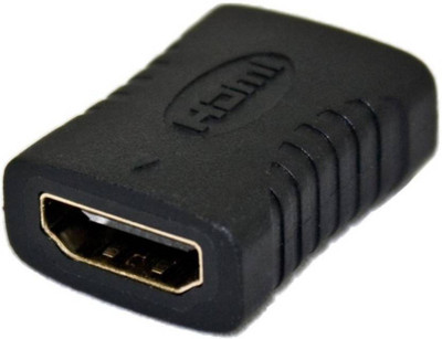 Teratech  TV-out Cable HDMI Female to Female Coupler Joiner Gender Changer Extender Connector (Black)(Black, For TV)