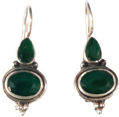 Silverwala Drop Earring Emerald Sterling Silver Drops & Danglers