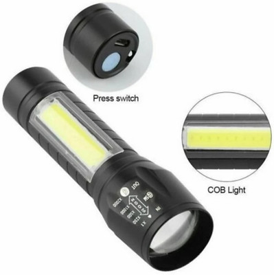 HASRU Rechargeable Mini Pocket Metal Torch+Emergency Light with 350 meters Long Range 3 hrs Torch Emergency Light(Black) HASRU Rechargeable Mini Pocket Metal Torch+Emergency Light with 350 meters Long Range 3 hrs Torch Emergency Light(Black)