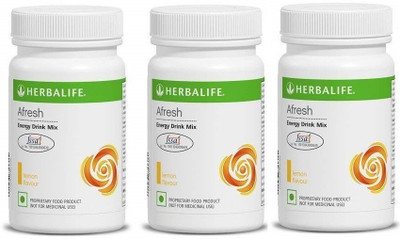 HERBALIFE Afresh Energy Drink Lemon Pack of 3 Energy Drink(3x16.67 g, Lemon Flavored)