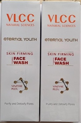 VLCC Eternal Youth Skin Firming Foaming Facewash Pack of 2 (100ml X 2) Face Wash(200 ml)