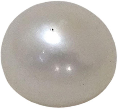 Sahiba Gems White Cut Natural Pearl Gemstone(4.1 carat)