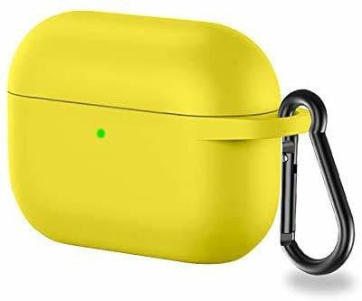 ultra bytes Silicone Pull String Headphone Pouch For Apple Airpods Pro 1st Generation(Yellow)