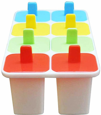 FuerDanni FUerdanni Amazing cubes 8 pcs Multicolor Plastic Ice Cube Tray(Pack of1)
