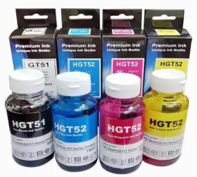 INKTECH GT51 & GT52 Compatible ink for HP 310, 315, 319, 410, 415, 419, GT5810, 5GT820 Black + Tri Color Combo Pack Ink Bottle