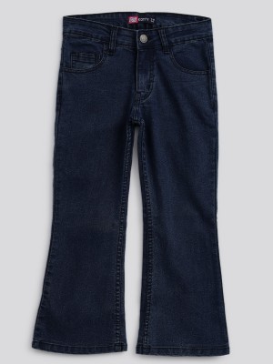 KOTTY Flared Girls Dark Blue Jeans